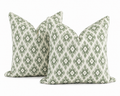 Green Diamond Cushion (set of 2)