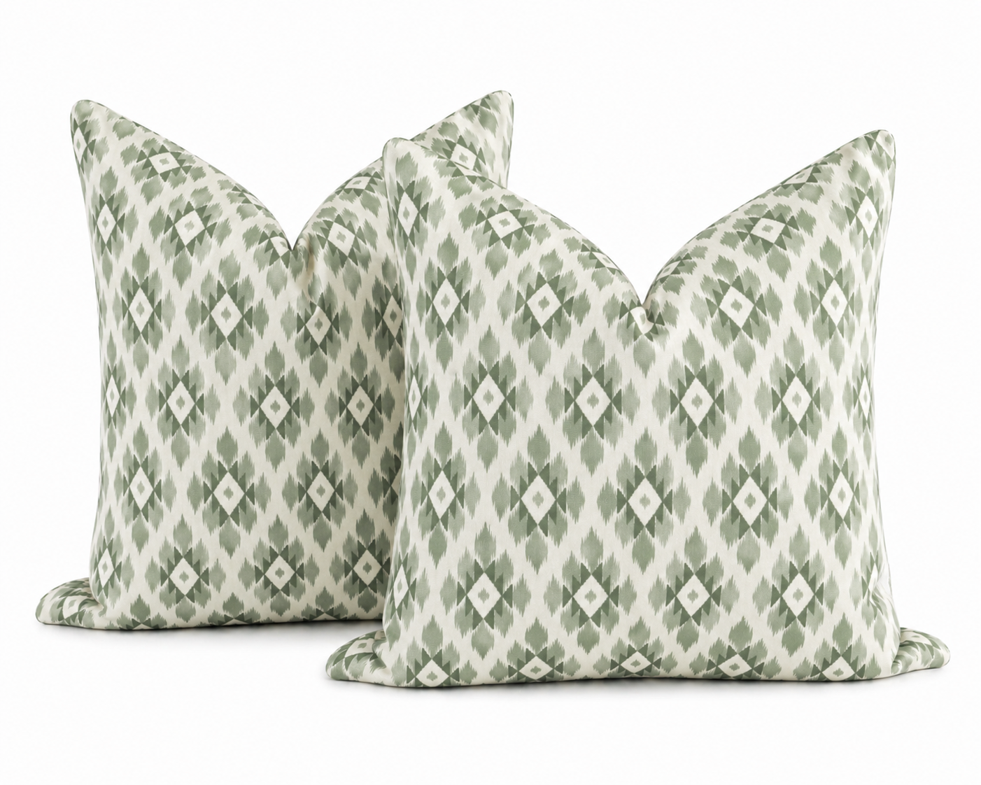Green Diamond Cushion (set of 2)