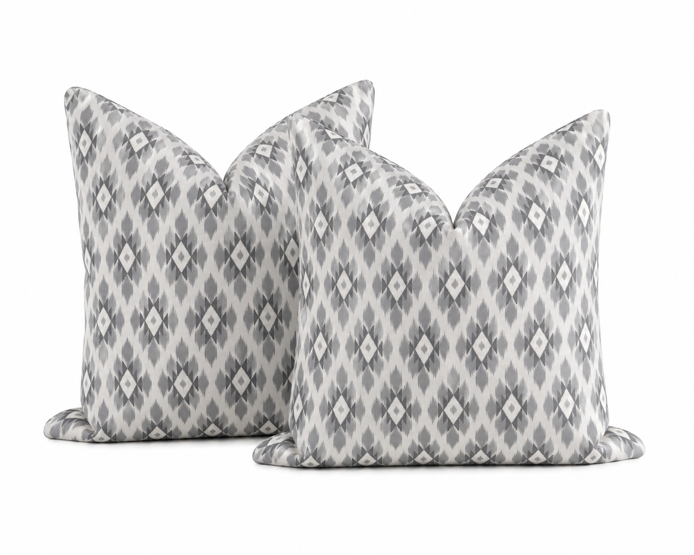 Grey Diamond Cushion (set of 2)