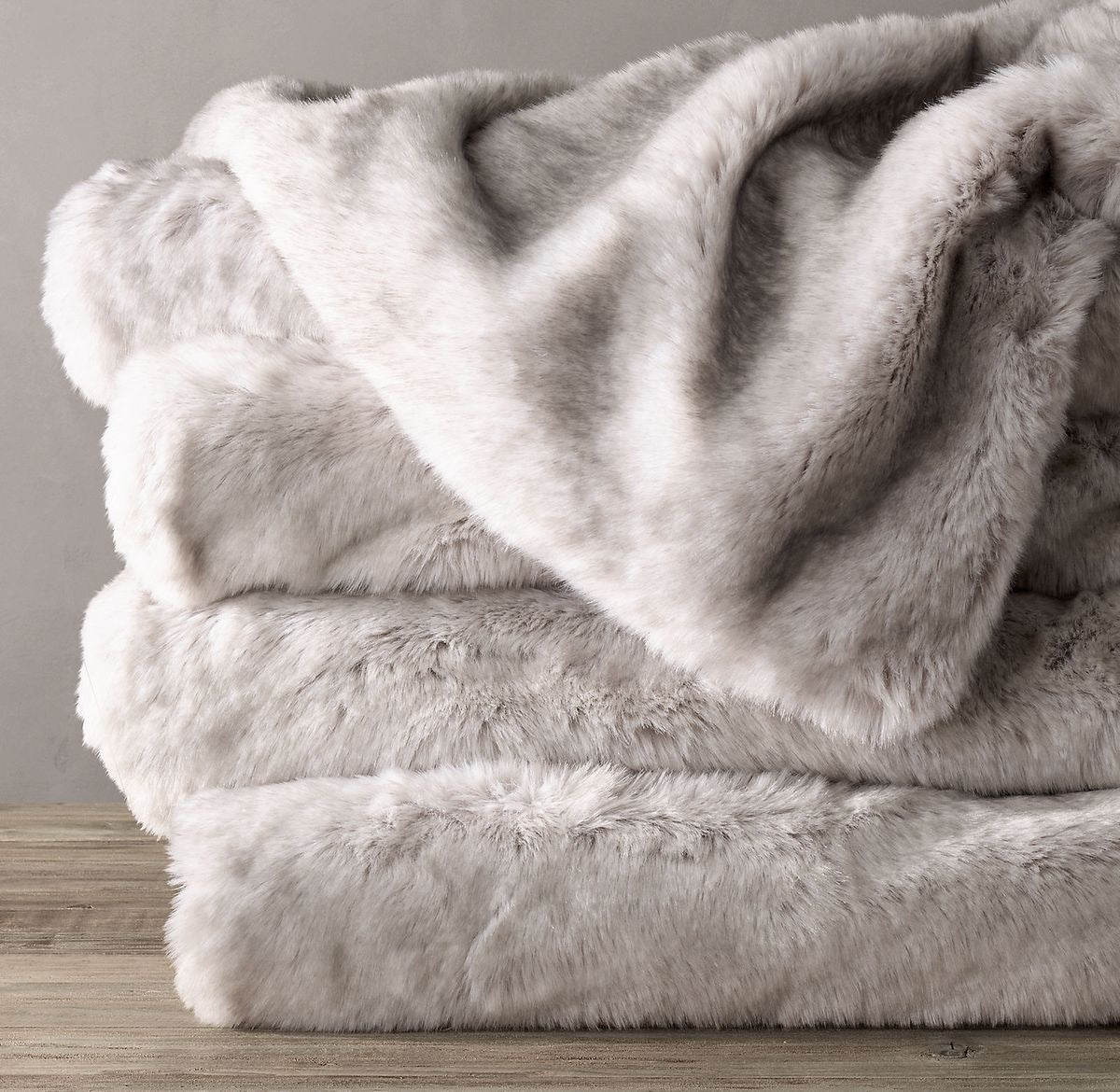 Rabbit Faux Fur Throw